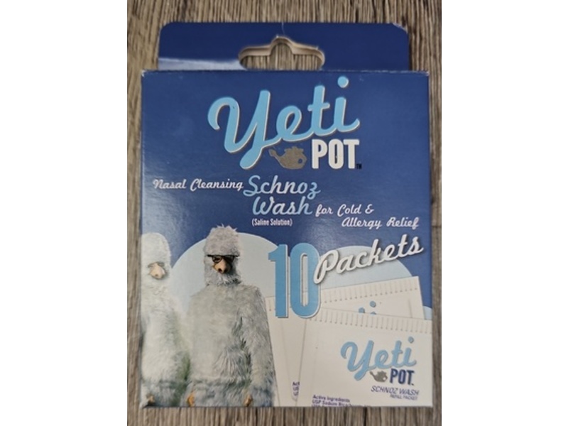 Yeti Pot Nasal Cleansing Schnoz Wash Packets, 10 Count