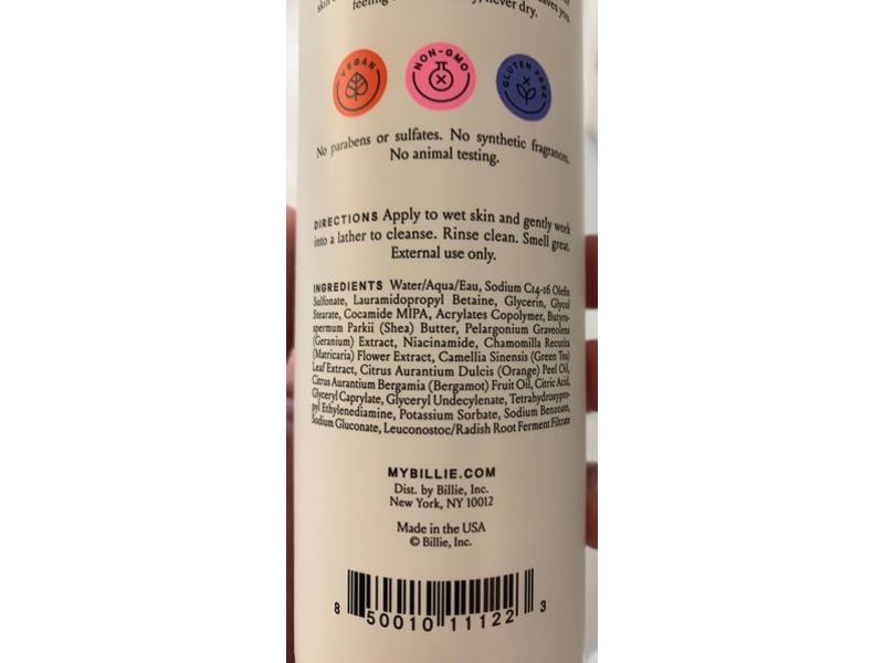 Billie Creamy-Gel Body Wash, 12 fl oz