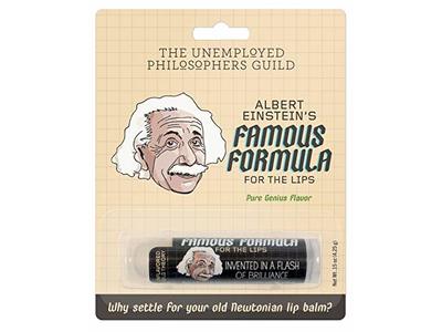 The Unemployed Philosophers Guild Lip Balm, Einstein's Famous Formula, Unflavored, 15 fl oz/4.25 g