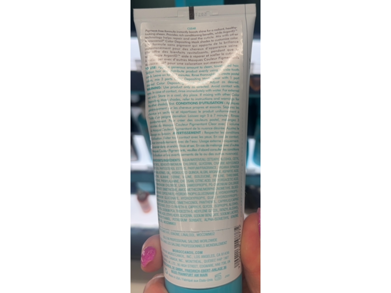 Moroccanoil Color Depositing Mask, Clear, 6.7 fl oz/200 mL