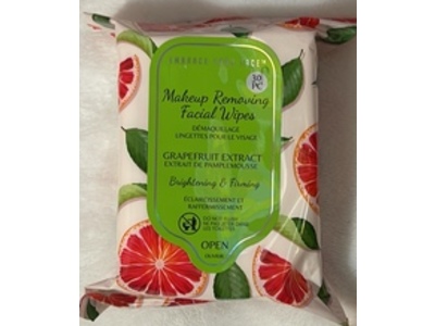 Embrace Your Face Makeup Removing Facial Wipes, Grapefruit Extract, 30 Pieces