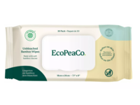 EcoPeaCo. Unbleached Baby Wipes, 30 Count - Image 2