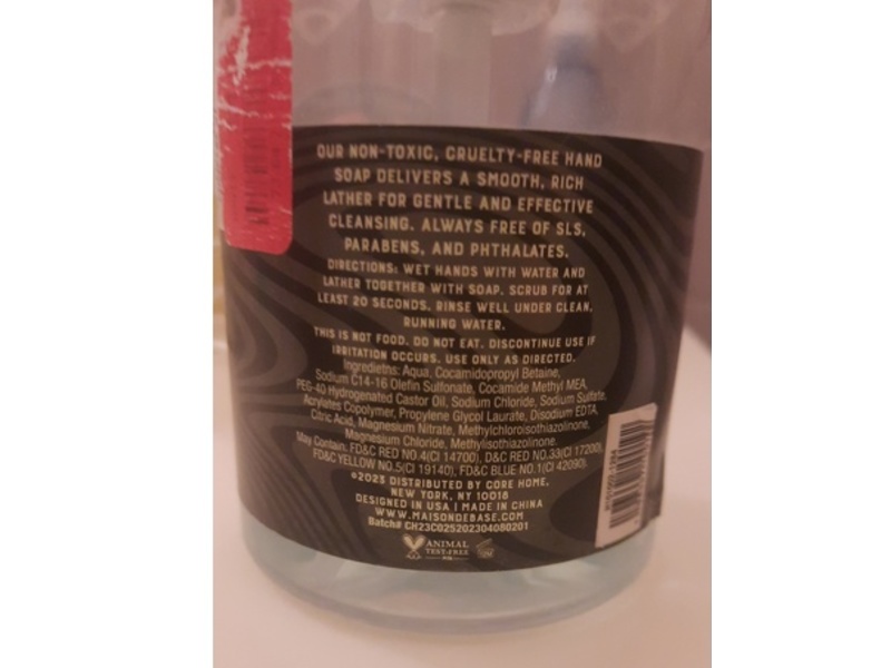 Maison De Base Foaming Hand Soap, Autumn Air, 16.9 fl oz/500 mL