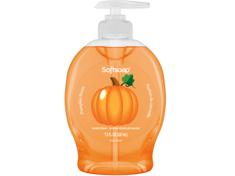 Softsoap Hand Soap, Pumpkin Scent, 7.5 fl oz/221 mL.