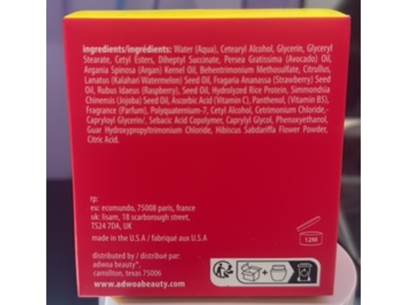 Adwoa beauty Hydrating Treatment Hair Mask, Melonberry, 8 oz/240 mL