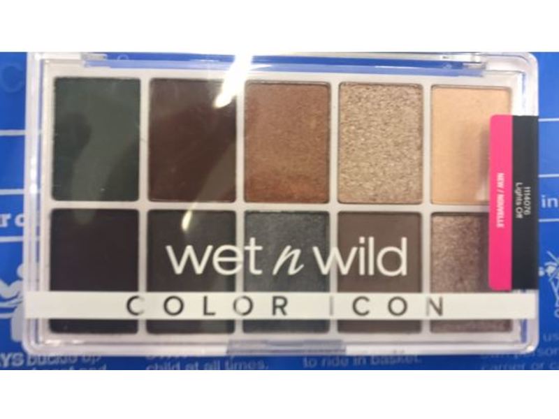 Wet n Wild Color Icon 10-Pan Shadow Palette, Lights Off, 0.42 oz/12 g