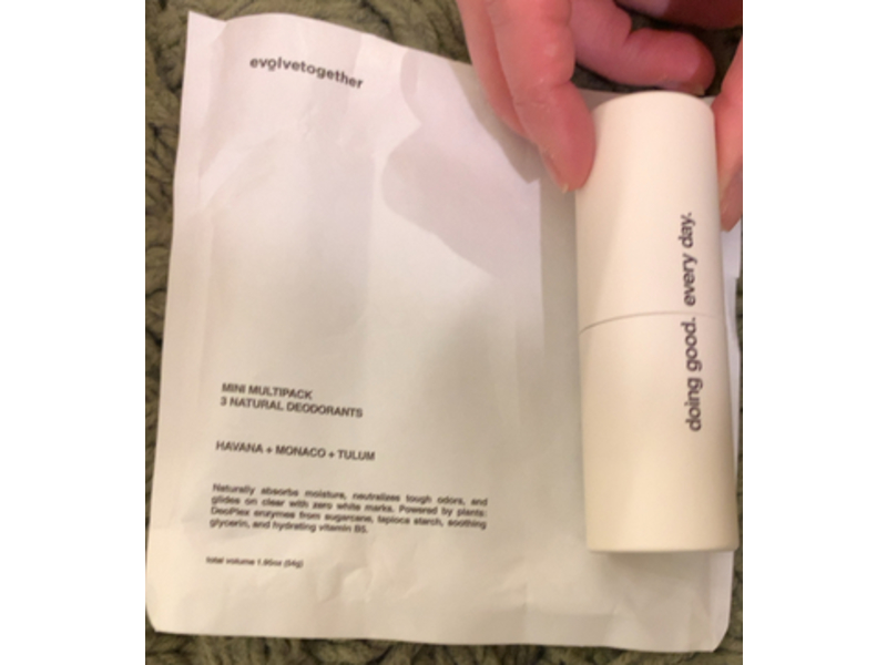 Evolvetogether Natural Deodorant, Havana, 0.63 oz/18g