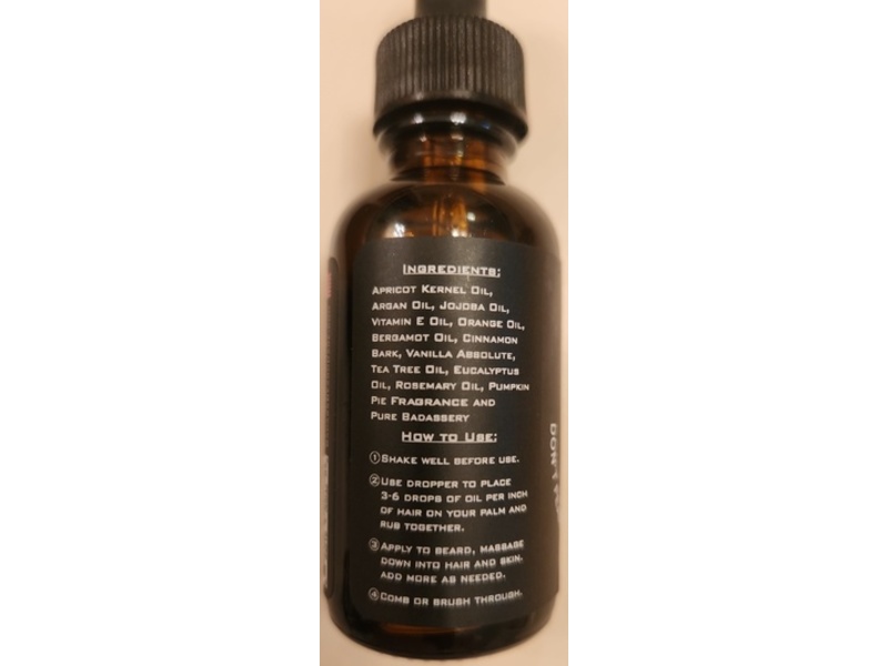 Badass Beard Oil, The Pilgrim, 1 oz