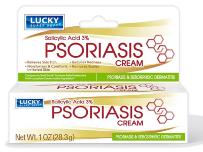 Lucky Super Soft Salicylic Acid 3% Soft Psoriasis Cream, 1 oz/28.3 g