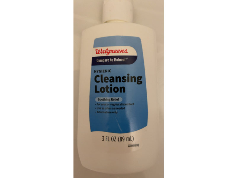 Walgreens Hygienic Soothing Relief Cleansing Lotion, 3 fl oz/89 mL