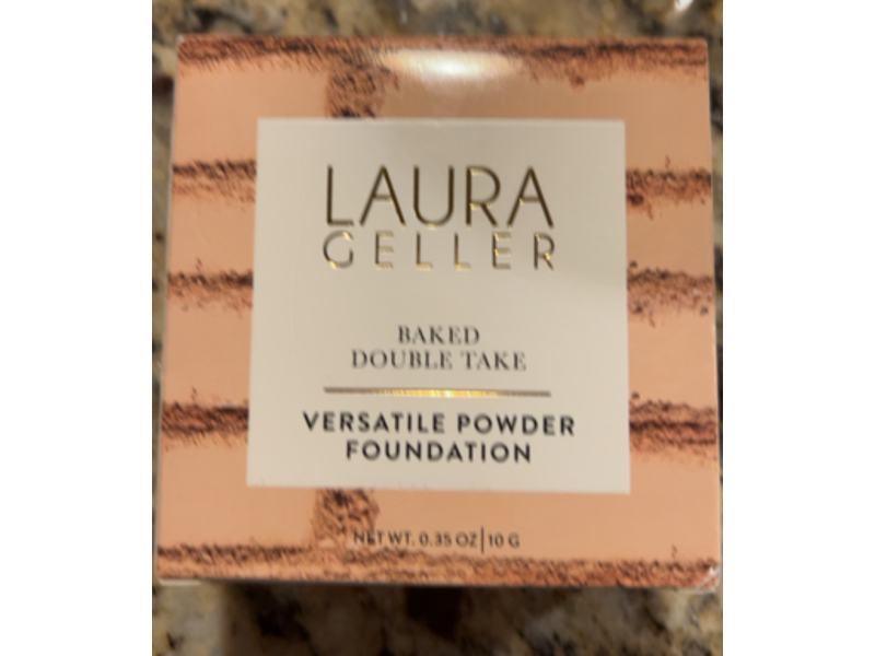 Laura Geller Baked Double Take Powder Foundation, Golden Medium, 0.35 oz/10 g