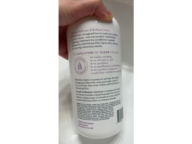 Evolvh Insta Volume Cleansing Treatment, 33.8 fl oz/1 L