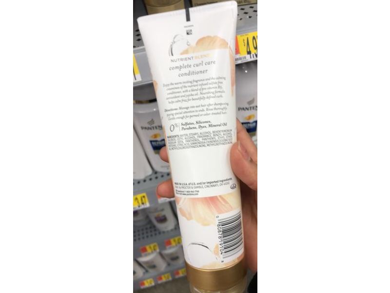 Pantene Pro-V Complete Curl Care Conditioner With Jojoba Oil, Sulfate Free, 8 fl oz/237 mL