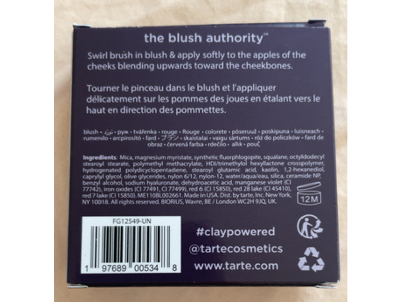 Tarte Amazonian Clay Blush, Blushing Bride, 0.12 oz/3.6 g