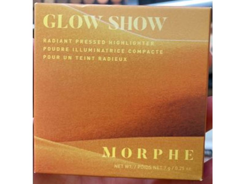 Morphe Glow Show Radiant Pressed Highlighter, Frosted Champagne, 0.25 oz/7 g