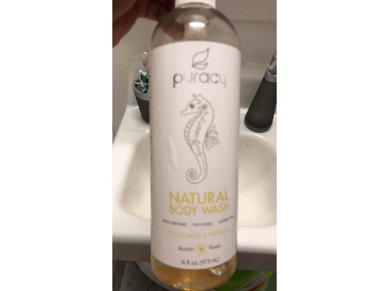 Puracy Natural Body Wash, Coconut & Vanilla, 16 fl oz (473 mL)