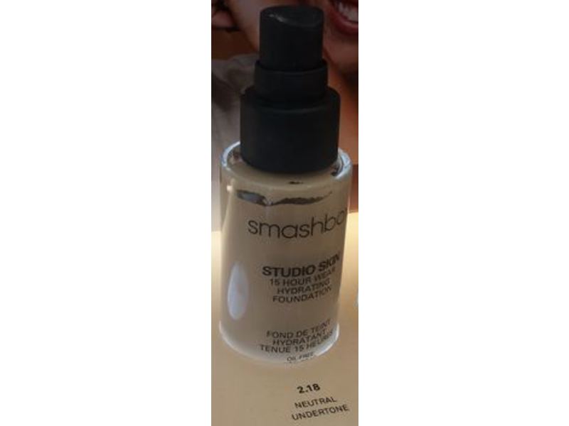 Smashbox Studio Skin 15 Hour Wear Hydrating Foundation, 2.18 Neutral Undertone, 1 fl oz/30 mL