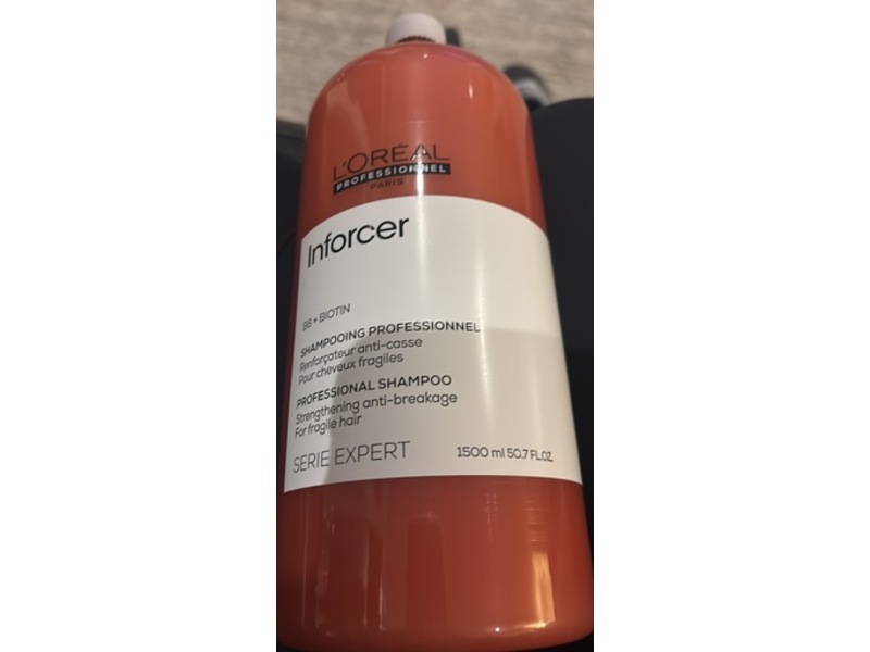 L'Oreal Professionel Paris Inforcer Shampoo, B6 + Biotin, 50.7 fl oz/1500 mL