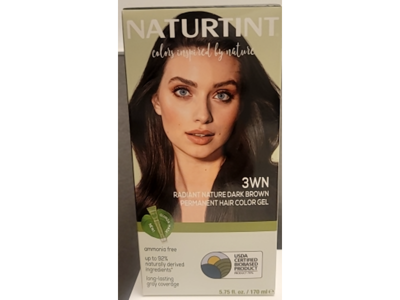 Naturtint Permanent Hair Color Gel, 3WN Radiant Nature Dark Brown, 5.75 fl oz/170 mL