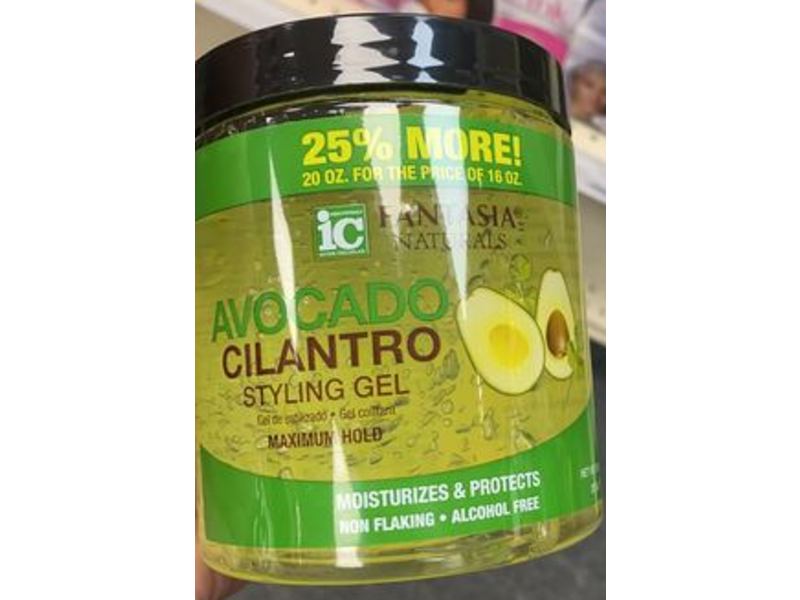 Fantasia Styling Gel, Avocado Cilantro, Maximum Hold, 20 oz