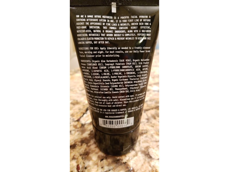 rugged and dapper moisturizer