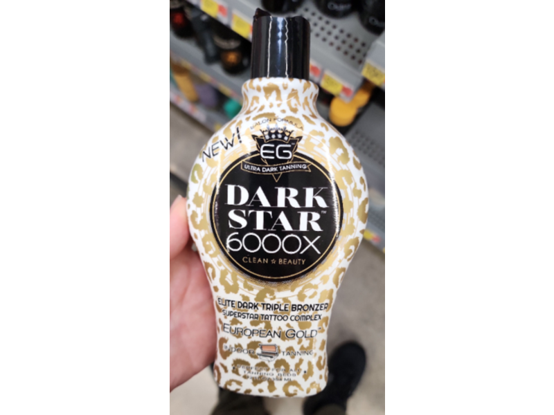 European Gold Dark Star 6000X Indoor Tanning Lotion, 12 fl oz/354 mL