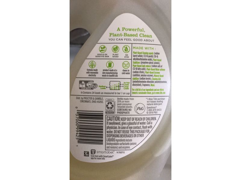 Tide Purclean Honey Lavender Liquid Laundry Detergent, 37 Ounce