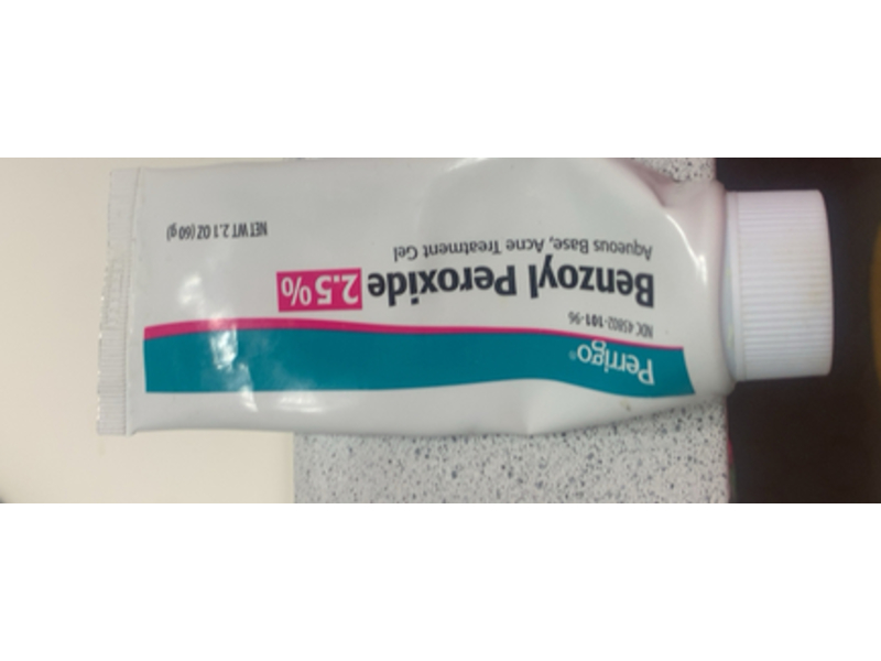 Perrigo Acne Treatment Gel, Benzoyl Peroxide 2.5 %, 2.1 oz/60 g
