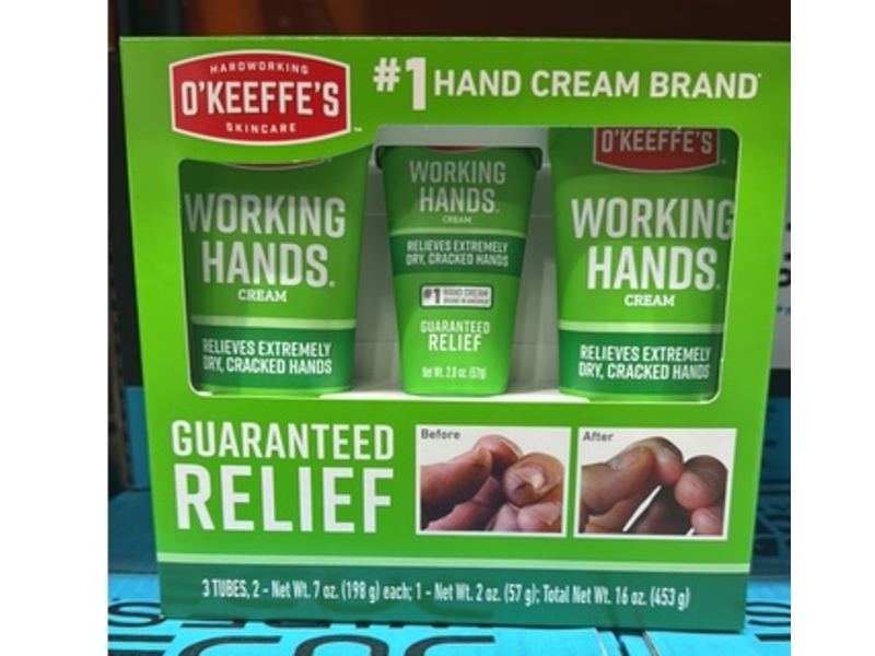 O'Keeffe's Guaranteed Relief Hand Cream Set, 16 oz/453 g