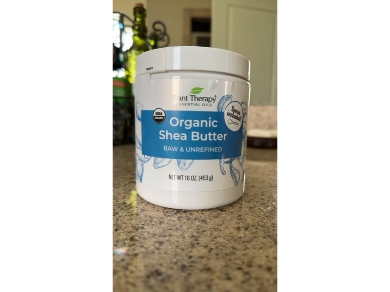 Plant Therapy Organic Shea Butter, Raw & Unrefined, 16 oz/453 g