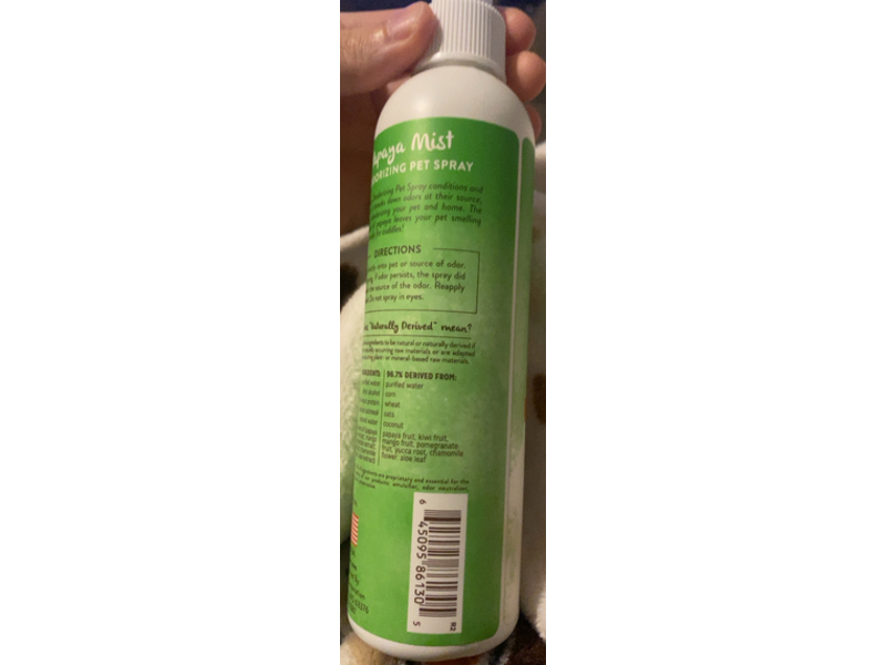 Tropiclean Deodorizing Pet Spray, Papaya Mist, 8 fl oz/236 mL