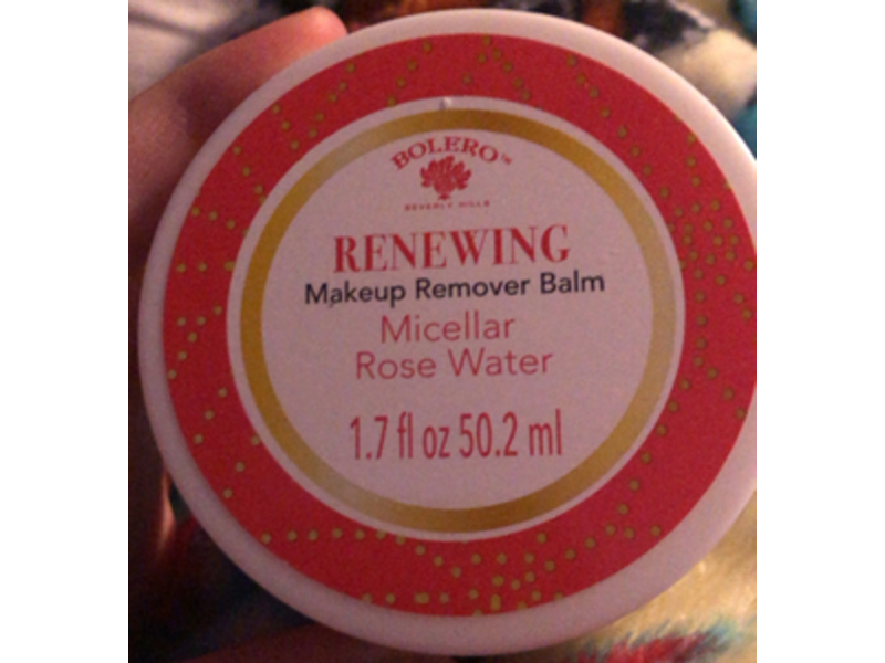 Bolero Beverly Hills Makeup Remover Balm, MIcellar Rose Water, 1.7 fl oz/50.2 mL