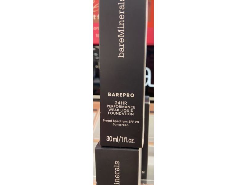 bareMinerals Barepro Performance Wear Liquid Foundation, SPF 20, Shell, 1 fl oz/30 mL