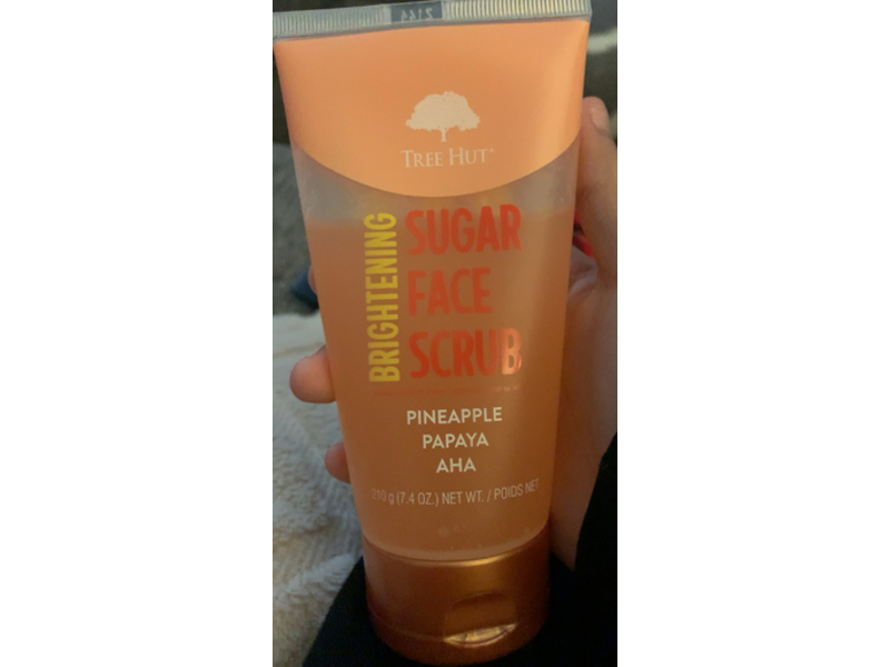 Tree Hut Sugar Brightening Face Scrub, Pineapple & Papaya, 7.4 oz/210 g
