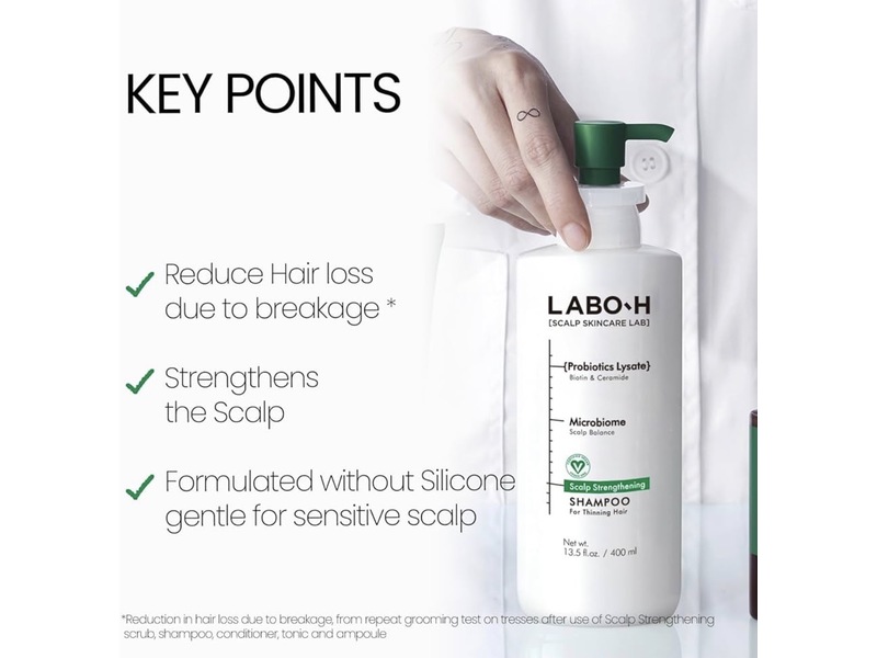Labo-H Scalp Strenghtening Shampoo, 13.5 fl oz/400 mL