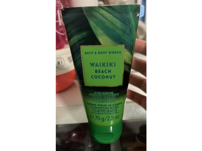 Bath & Body Works Body Cream, Waikiki Beach Coconut, 2.5 oz/70 g