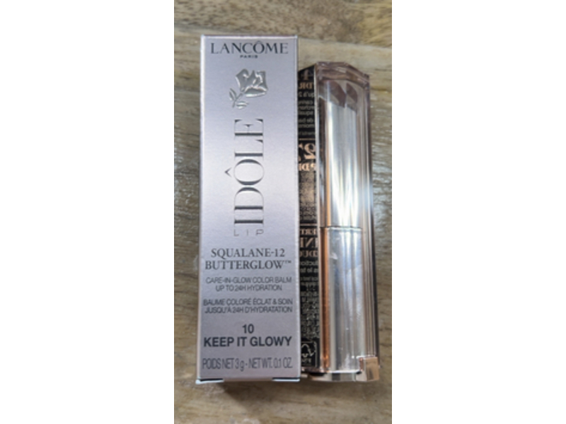Lancome Paris Idole Lip Squalane-12 Butterglow Hydrating Lip Balm, 10 Keep It Glowy, 0.1 oz/3 g