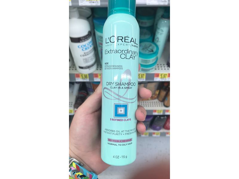 L'Oreal Paris Hair Care Expert Extraordinary Clay Dry Shampoo, 4 Fluid Ounce