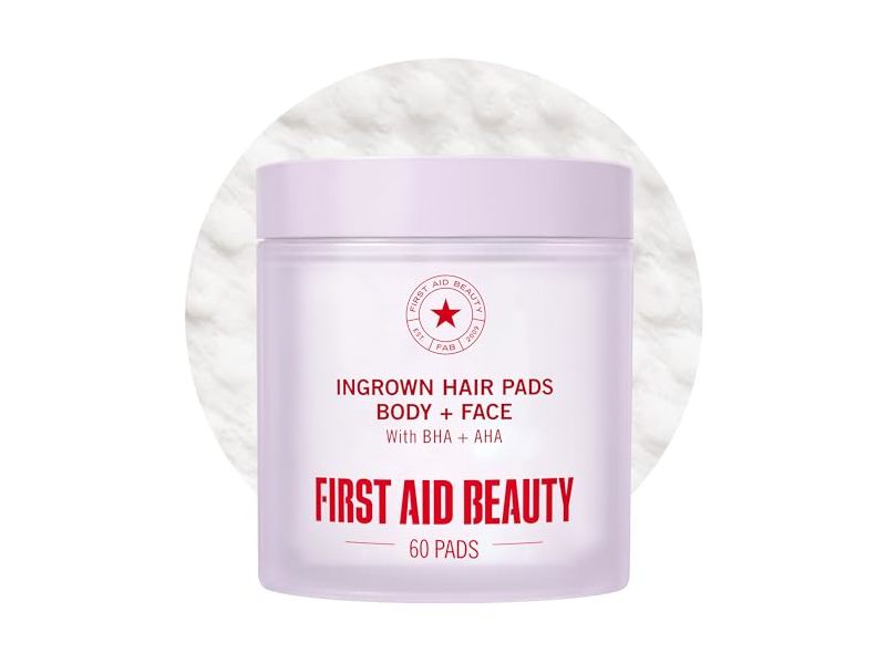First Aid Beauty Ingrown Hair Pads, BHA + AHA, 60 Count
