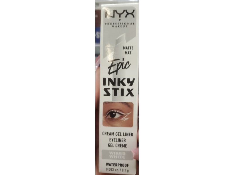NYX Professional Makeup Epic Inky Stix Eyeliner, 17 Wired White, 0.003 fl oz/0.1 g