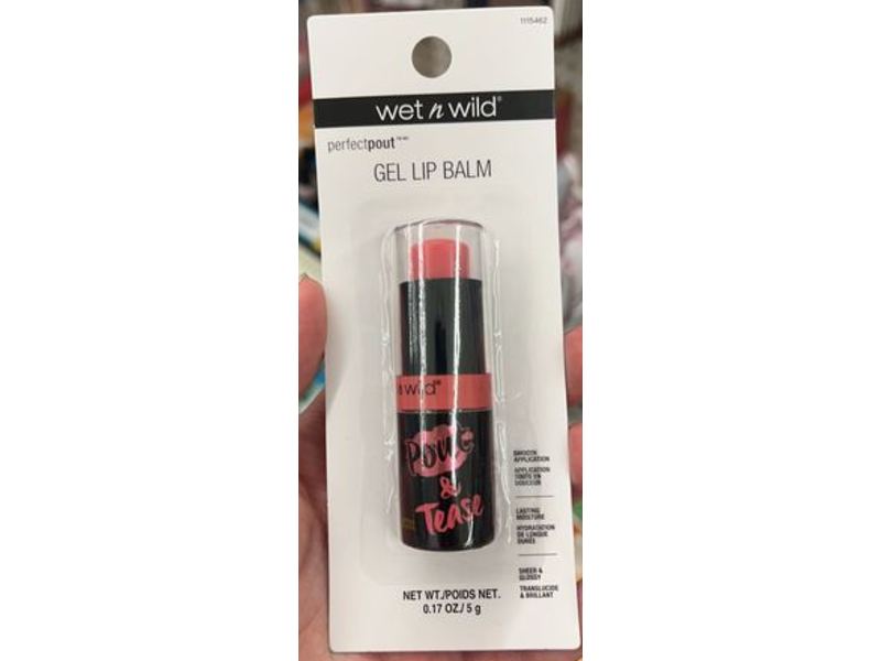 Wet n Wild Perfect & Pout Gel Lip Balm, Pour & Tease, 0.17 oz/5 g