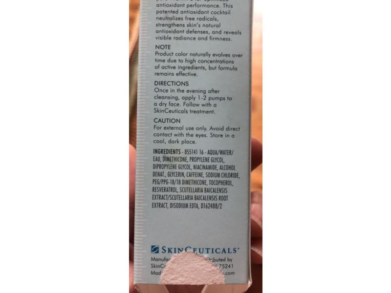 Skinceuticals Resveratrol Be Antioxidant Night Concentrate Serum, 1 fl oz/30 mL