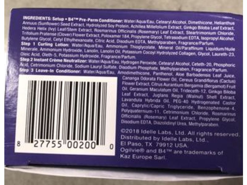 Ogilvie Home Perm For Color Treated Hair, Original, Thin Or Delicate Hair, 1 Kit