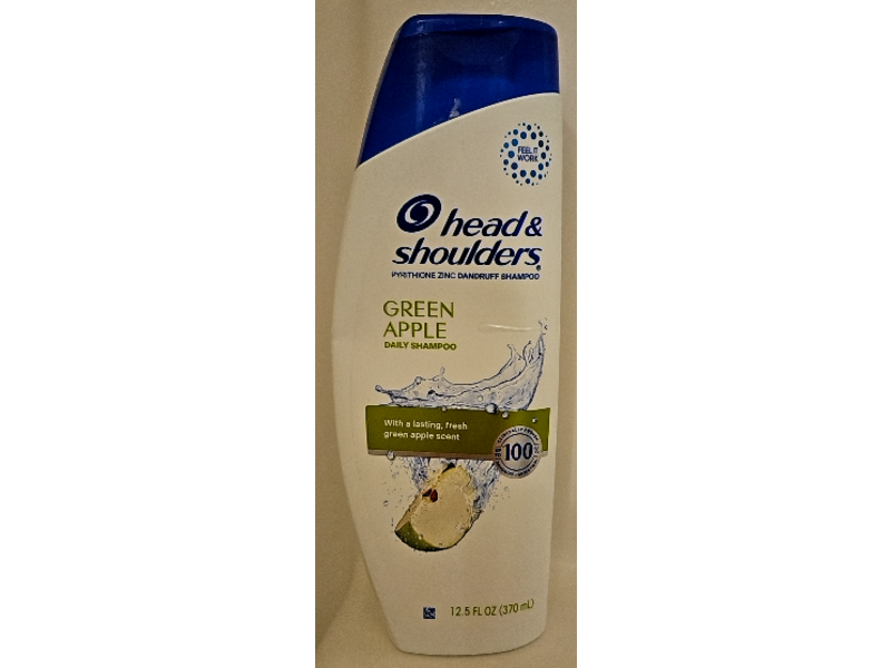 Head & Shoulders Dandruff Shampoo, Green Apple, 12.5 fl oz/370 mL