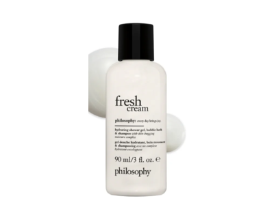 Philosophy Fresh Cream Hydrating Shower Gel & Bubble Bath, 3 fl oz/90 mL