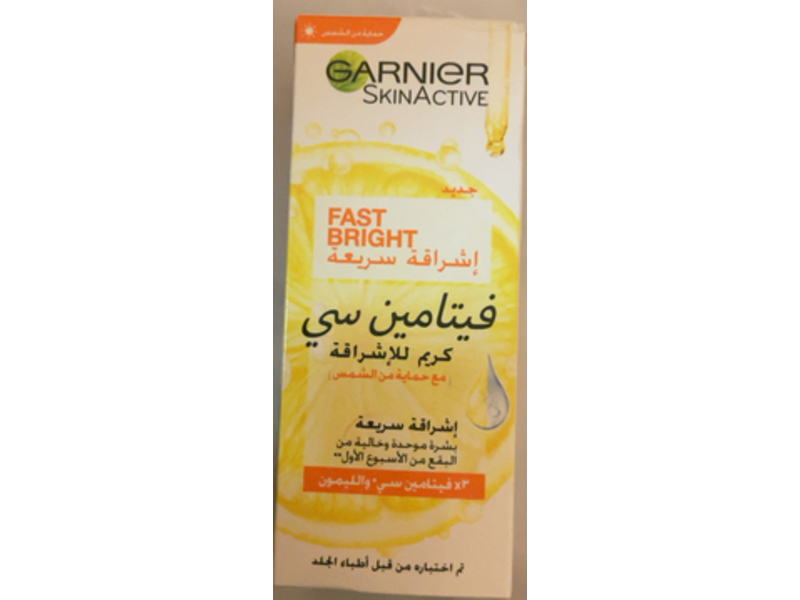 Garnier SkinActive Fast Bright Day Cream, Vitamin C, 50 mL