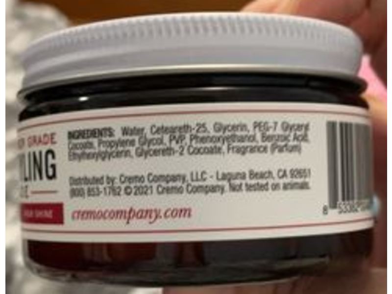 Cremo Premium Barber Grade Hair Styling Shine Pomade, High Shine, 4 oz