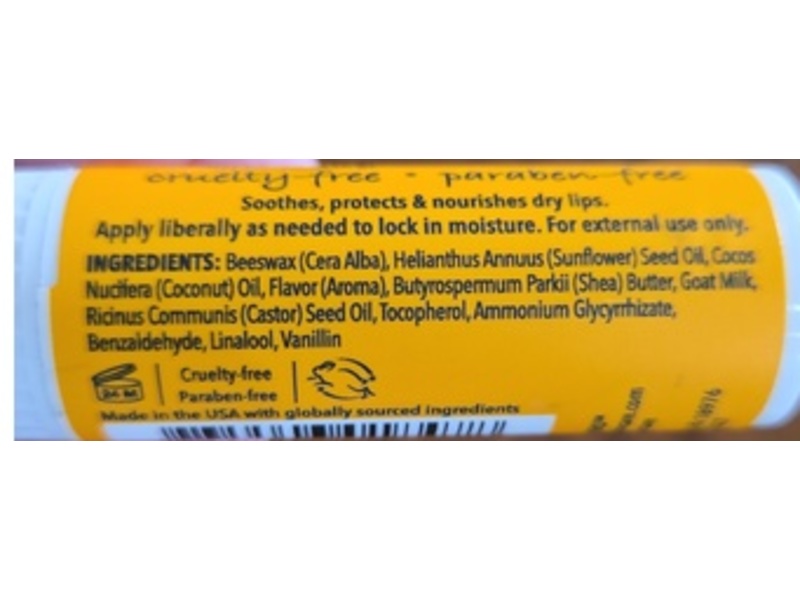 Dionis Goat Milk Skincare Moisturizing Lip Balm, Mango Madness, 28 fl oz/8 g, Pack Of 6