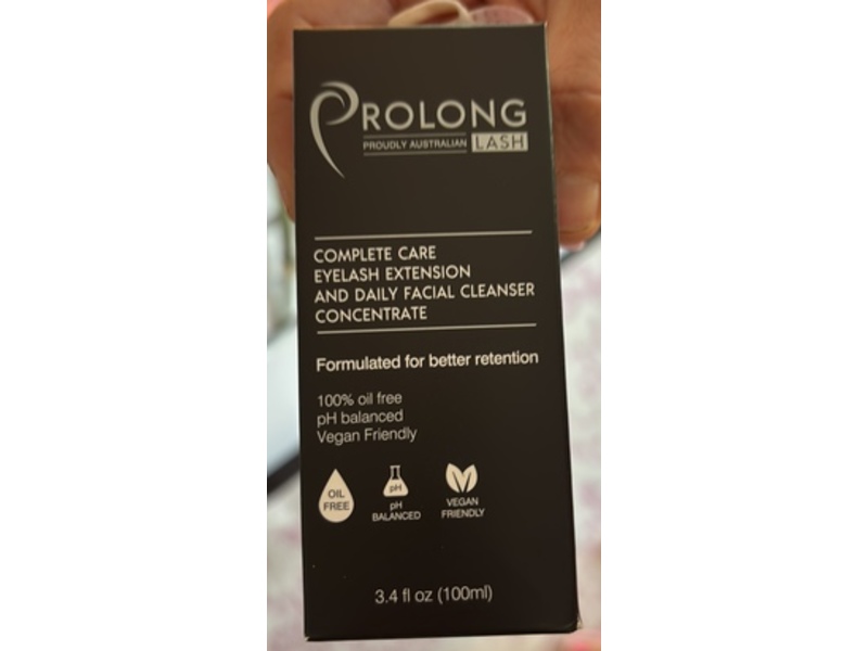 Prolong Lash Complete Care Eyelash Extension And Daily Facial Cleanser Concentrate, 3.4 fl oz/100 mL