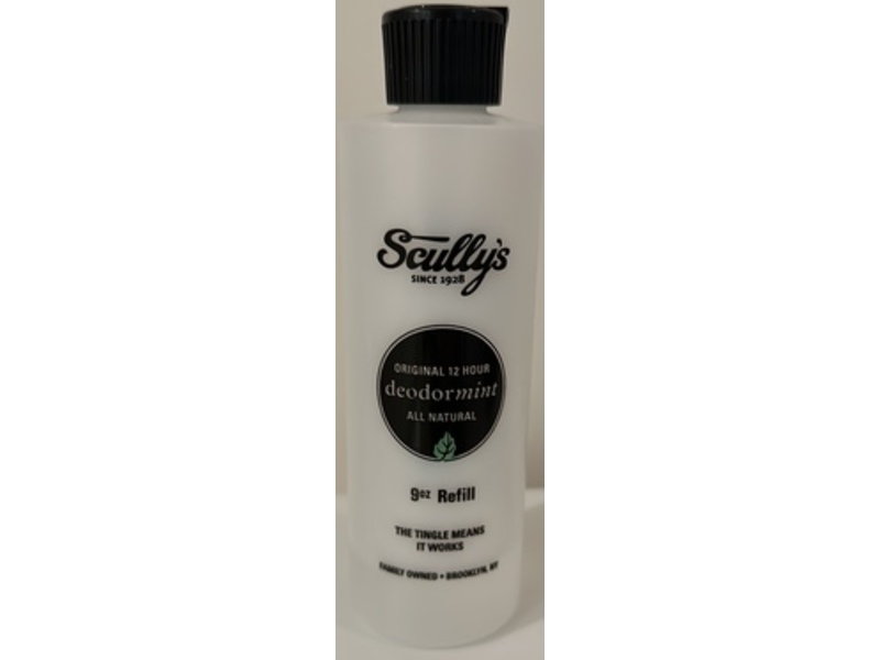 Scully's Original 12 Hour Deodorant, Mint, 9 fl oz